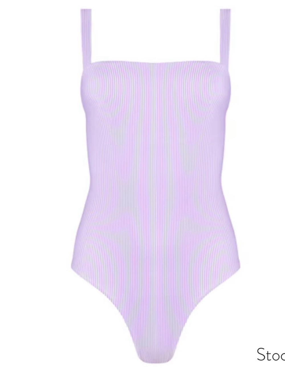 Minnow women’s lavender stripe low back one piece, size Small EUC